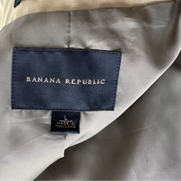 Banana Republic Men’s Beige Cotton Trench Coat Jacket Size L - Picture 11 of 14